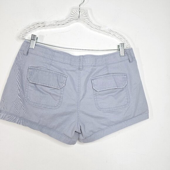 Vintage 90s Y2K Old Navy Grey Blue 3.5" Inseam Perfect Shorty Shorts Low Waist - Picture 5 of 6